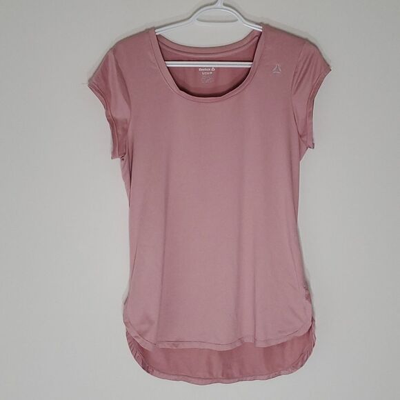 REEBOK small pink athletic short sleeve shirt - Picture 1 of 8